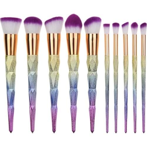 10-piece makeup brush tool set makeup powder eye shadow blush foundation mixed beauty makeup brush