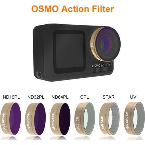 Osmo Action Filter ND 4 8 16 32/CPL/UV/Star Optical Glass Lens Filters Set For DJI Osmo Action Sport Camera Lenses Accessories