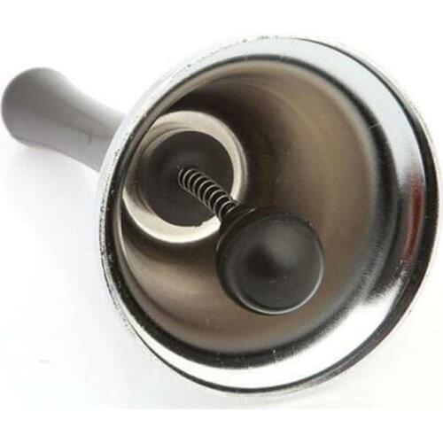 1Piece Silver Color Cheap Dinner Ring Wooden Handle Decoration Kindergarten Kids Christmas Bell Hand Bell For Home Accessories