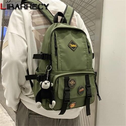 New Panelled Design Ladies Backpack Fashion Youth Laptop Backpack High Quality Nylon Women Student School Bags Female Mochila