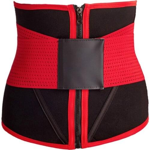Women Men Body Slimming Belts New Style Waist Trainer Corsets Zipper Velcro Tighting Shapewear Breathable Tummy Control Belts