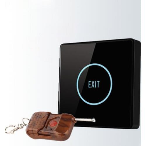 Touch Exit Button Remote Control Infrared Sensing Surface Plexiglass Waterproof LED Indicator Exit Switch Access Control system
