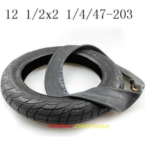 12 Inch Tyres 12 1/2x2 1/4 47-203 Tires & Inner Tube Fits Electric Bicycle, Baby Carrier Baby Carrier, Folding Electric Bicycle