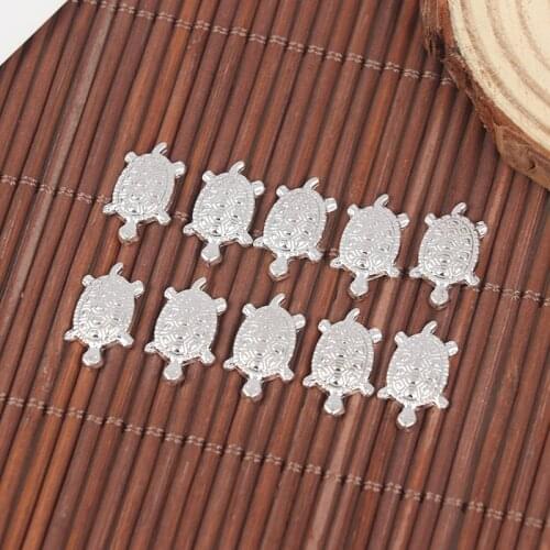 10Pcs silver Feng Shui Golden Money Turtle Japanese Lucky Tortoise Guarding Praying for Fortune Home Fortune Wealth Lucky Gift