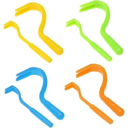 2Pcs Pet Supplies Fleas Lice Twister Tick Remover Tool Hook Tool Remover Plastic Portable Flea Comb Horse Human Pet Cat Dog
