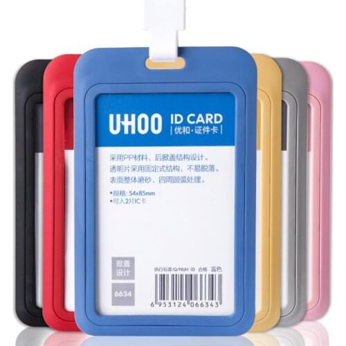 High Quality Plastic Card Holder Employee Name ID Card Cover Work Certificate Identity Badge Holders ID Business Case Office