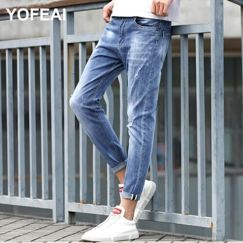 YOFEAI Mens Autumn Jeans