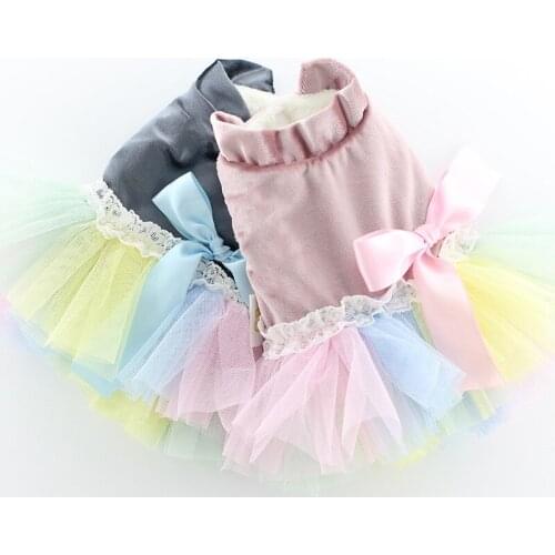 Dog Tutu Skirt Dog Dress Winter Cat Puppy Clothes Yorkshire Pomeranian Maltese Shih Tzu Poodle Schnauzer Pet Clothing Costumes