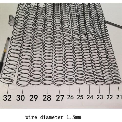1pcs stainless steel compression spring wire diameter1.5mm length 300mm