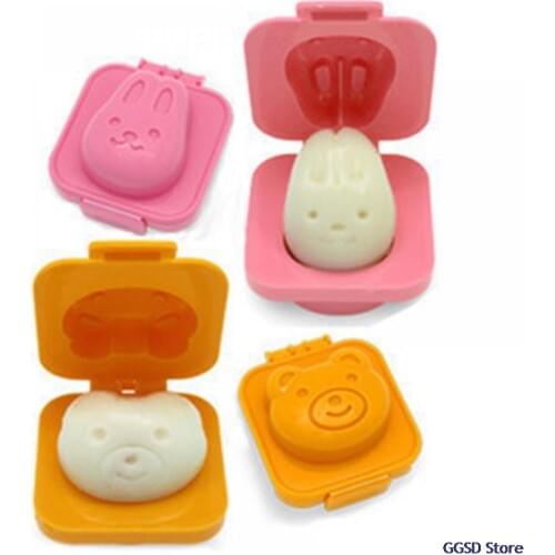 1pc Creative Boiled Egg Mold Cartoon 3D Egg Ring for DIY Rice Ball Sushi Maker Mould Boiled Egg Decorating Tools Kitchen Gadgets