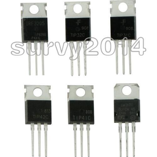 10PCS TIP31C TIP32C TIP41C TIP42C LM317T IRF3205 Transistor TO-220 TO220 TIP31 TIP32 TIP41 TIP42 LM317 IRF3205PBF