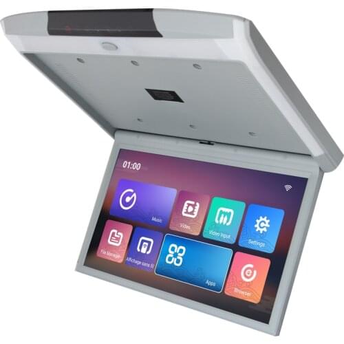 15.6 inch 1920X1080 IPS Display digital screen Android 9.0 Car Roof Monitor LCD Flip Down Screen Overhead Multimedia Video