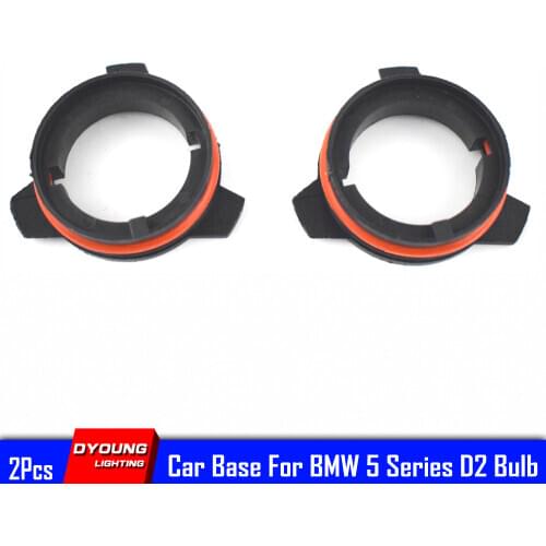 Car Case D2 Led Adapter For Bmw Series 5 D2 Headlight Dyoung 2Pcs Bulb Holder With Material High Temperature Resistant Plastic