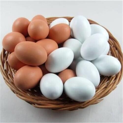 3pcs Super Real Wooden Egg Brown Magic Tricks (White/Red) Appear Vanish Egg Magia Stage Street Gimmick Illusion Funny