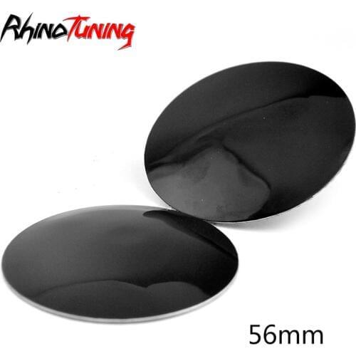 4pcs 64mm Car Wheel Center Hubcap Sticker Curved Emblem Badge Solid Color For Rims Auto Styling Accessories