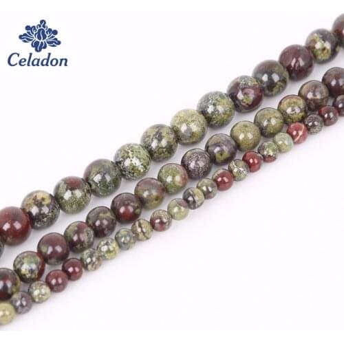 New 4/6/8 mm 15'' Natural Colors Stone Beads Round Dragons Blood Beads For Diy Women Necklace&Bracelet Jewelry Craft Making