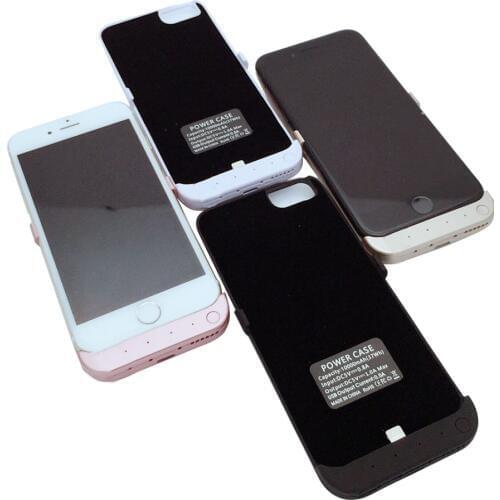 For iphone 6 7 battery charger cases LED cover Power Bank Backup Pack Cases Ultra Slim External carregador portatil 10000 Amh