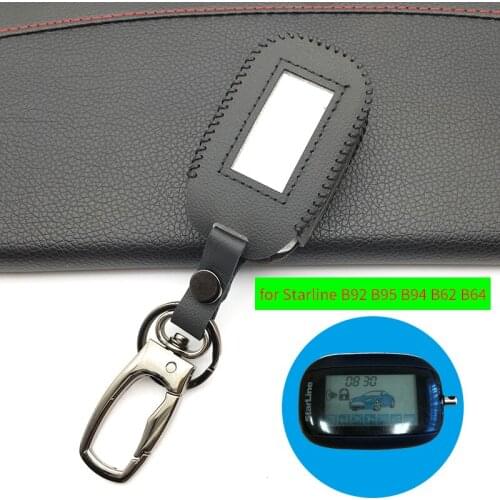 B92 Case for Starline Russian Version B92 Leather Cover B92 B94 B64 B62 LCD Two-Way Remote Car Alarm System