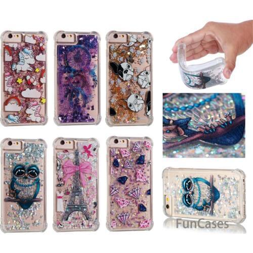 Wind Bell Flowing Case sFor Coverage iPhone 6 Plus Soft TPU Phone Case Coque Metallic Phone Accessory sFor iPhone 6S Plus Kasus