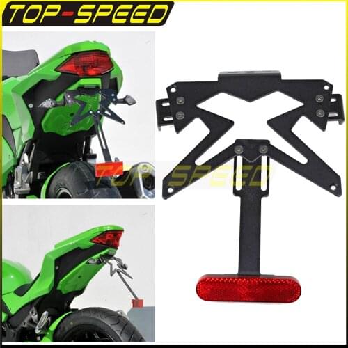 Black Tail Number Licence Plate Holder Fender Eliminator Motorcycle For Kawasaki Z750 Z800 Z900 ER6N ER6F ATVs UTV