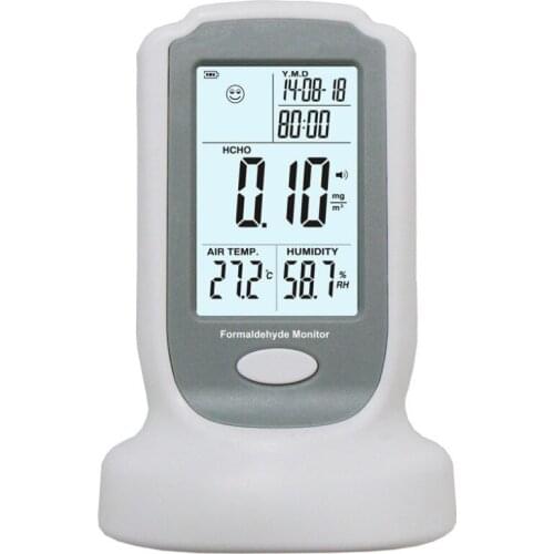 Digital Thermometer Hygrometer Alarm Air Quality Monitor CH2O Formaldehyde Gas Detector