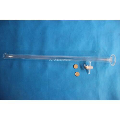 200ml Cylinder, with side glass stopcock, borosilicate glass 3.3 material lab glassware