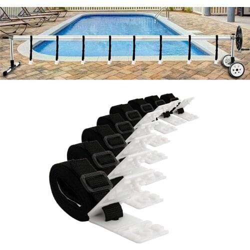 Pool Cover Roller Attachment Solar Blanket Straps Connects Your Solar Cover to Your Solar Reel for most of Cover Rollers/Reels