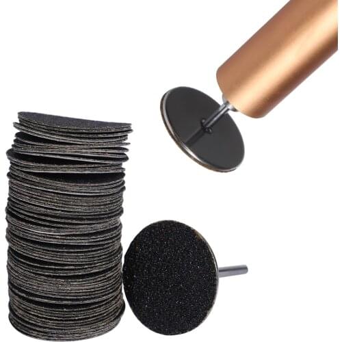 200pcs set Replaceable Sandpaper Disc Cuticle Callus Remove Tool Electric Foot File Callus Hard Dead Skin Remove Pedicure Tool