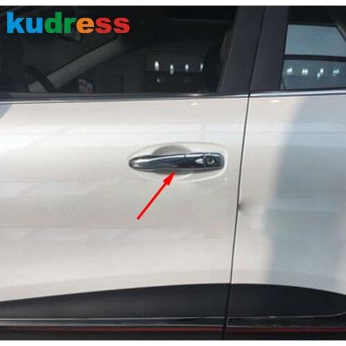 For Renault Kadjar 2016 2017 2018 ABS Chrome Auto Accessories Auto Door Handle Cover Door Handle Cover with 3 Holes 8pcs/set