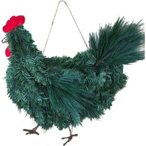 Door Decor,House Decoration Christmas Accessories House Holiday Scene Model Christmas Wreath Ideal Beautiful Presents for Family