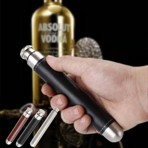 Hip Flask 1OZ Mini Portable Liquor Whisky Flagon Whiskey Wine Bottle Alcohol Container Tubular Wine Pot Mens Gifts