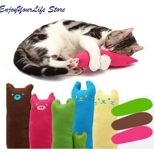 Interactive Fancy Catnip Cat Pillow Toy Teeth Grinding Claws For Pets Funny Toys New