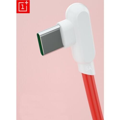 90 Degree Usb 3.1 Type C Warp Charge Cable 5A Dash Charger Cable for One Plus Nord Oneplus 8 Pro 8T 7T 7 N10 5g 6T Fast Charging
