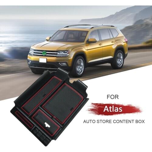LFOTPP Car Armrest Storage Box For Atlas 2018 2019 2020 Central Control Storage Box Stowing Tidying Auto Interior Accessories