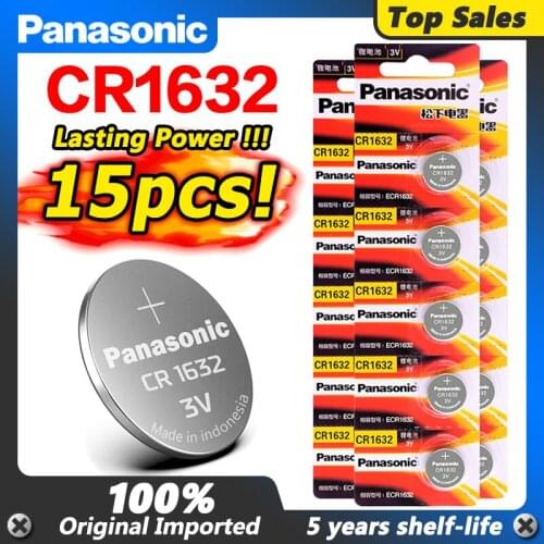 15pc cr1632 3v button cell coin lithium batteries for watch high energy density BR1632 ECR1632 DL1632 KCR1632 LM1632 KL1632