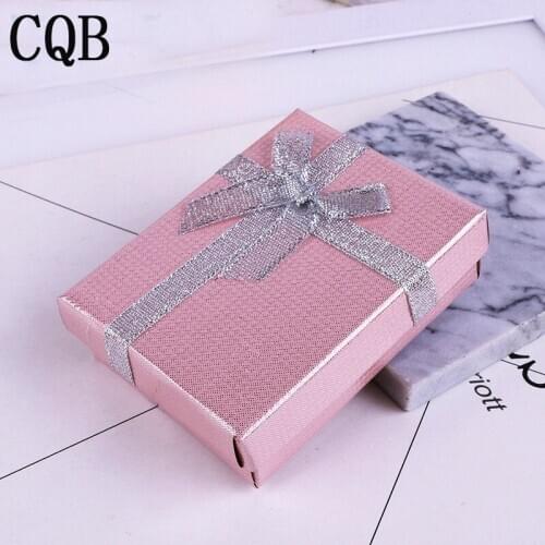 2019 bow jewelry earrings necklace ring wedding gift box jewelry tray a lot of makeup jewelry tray brand Valentines Day gift