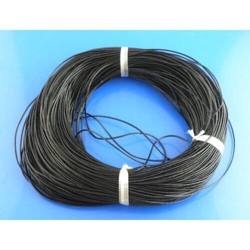 DIY manual material 2mm black leather 100M free shipping
