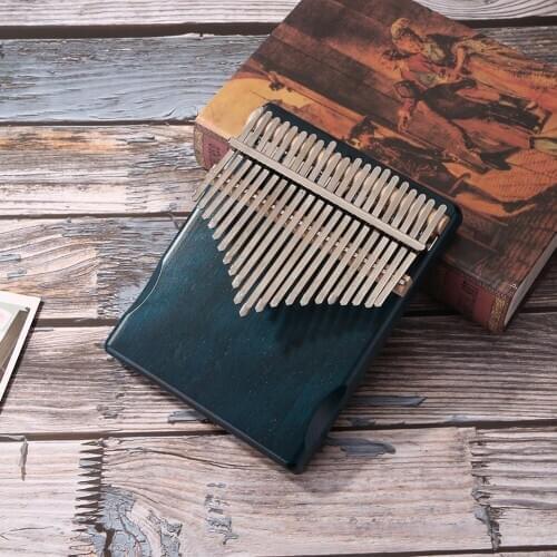 Music Mahogany Body Musical Instrument Mahogany Thumb Finger Piano Mbira 21 Keys Kalimba with Tuning Tool Sheet