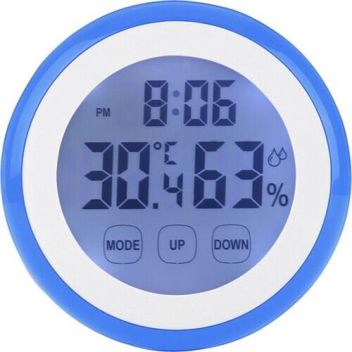 Wall Digital Temperature Humidity High quality ABS+Back magnet 90*90*26mm Time Clocks Function