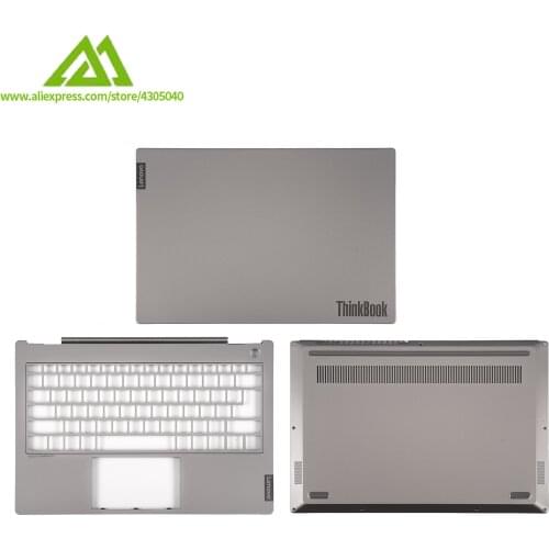 New Original LCD Back Cover/Palmrest Cover With Fingerprint Hole/Bottom Case Cover For Lenovo ThinkBook 13s 13s-IML 13s-IWL