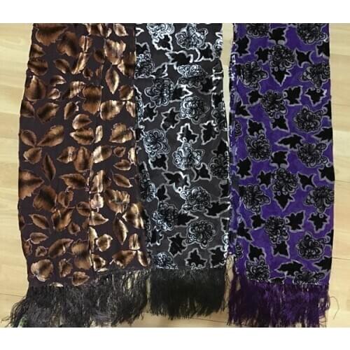 NEW ARRIVAL hot girls silk velvet Burnout Scarf neck scarf12pcs/lot