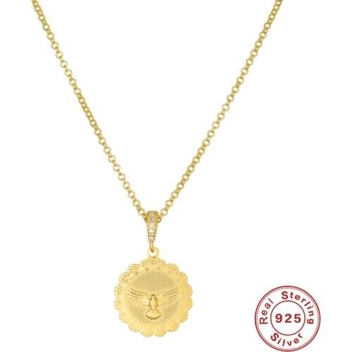 BOAKO Eagle Animal Necklace For Women 2020 Silver 925 Jewelry Necklace Charms Chains For Jewelry Collar Bijoux Femme #10.13