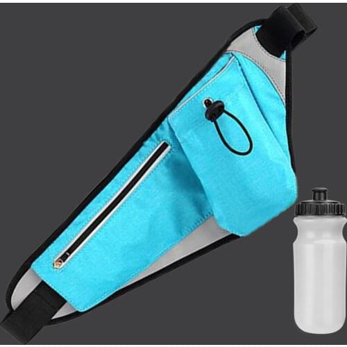 Outdoor Marathon Jogging Cycling Running Hydration Belt Waist Bag Pouch Fanny Pack Phone Holder for 450ml Water Bottle