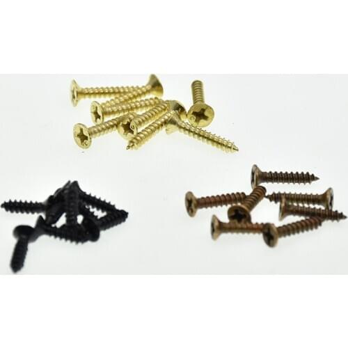500PCS Phillips Self-Tapping Screws M2*6/8/10/12mm Bronze/Gold Oval Head Screw For Antique Hinges Decoration Wood Hardware Tool