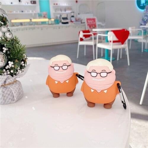 Cartoon Slam Dunk Mitsuyoshi Anzai Coach Figure Silicone Case for Airpods 1 2 Pro Protective Bluetooth Wireless Earphone Cover