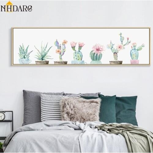 Nordic Green Natural Vase Flowers Art Posters and Prints Canvas Painting Wall Picture for Living Room Cuadros Decoration Salon