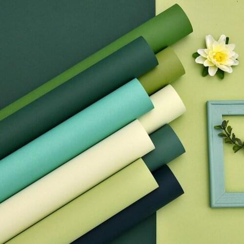 Modern Plain Ins Solid Color Blue Bean Green Wall Papers Home Decor Non Woven Wall Mural for Bedroom Living Room Store Walls