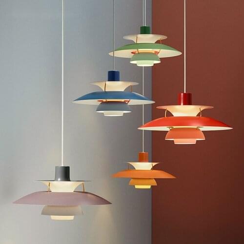 Modern Pendant Light Colorful Umbrella Living Dining Room Kitchen Hanging Lamp Lamparas Lighting Fixtures Home Decor 110V 220v