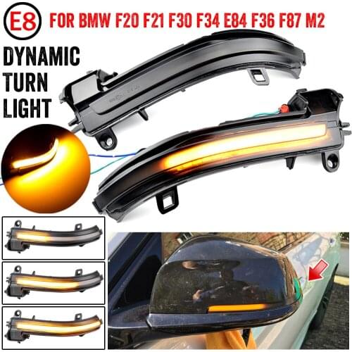 Side Mirror Flasher Light For BMW F20 F30 F21 F22 F23 X1 E84 1 2 3 4 series LED Dynamic Turn Signal Light Flowing Water Blinker