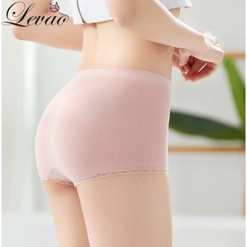 LEVAO Safety Pants For Women Seamless Body Shaping Casual Short Ladies Boxer Briefs Boyshorts Underwear Cotton Female Panties